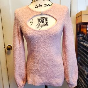 Retro Style Soft Pink Sweater